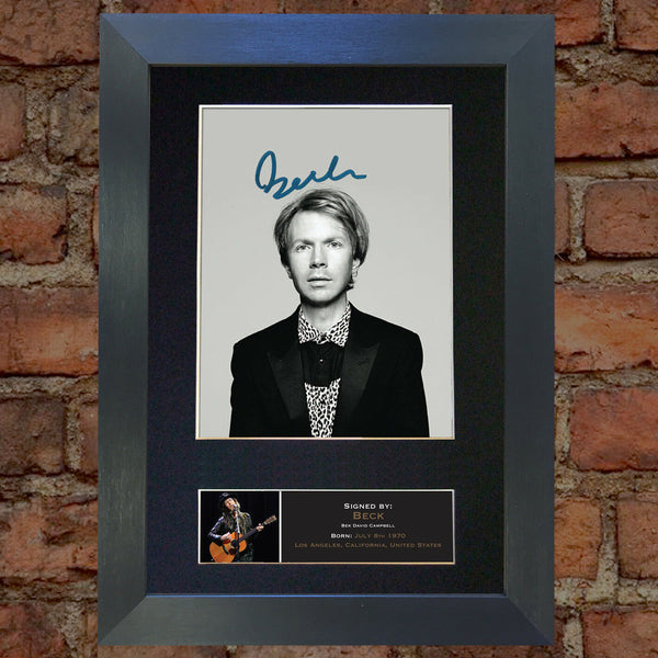 BECK Signed Autograph Mounted Photo REPRODUCTION PRINT A4 514