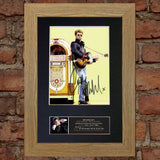 GEORGE MICHAEL Memorial Signed Autograph Mounted Photo Reproduction PRINT A4 641