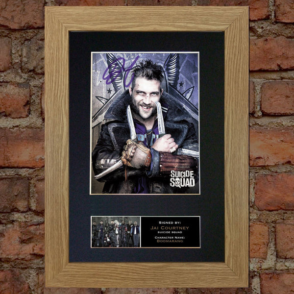 SUICIDE SQUAD Boomerang Jai Court Signed Autograph Mounted Photo Repro Print 622