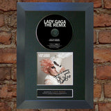 LADY GAGA The Remix Album Signed CD COVER MOUNTED A4 Autograph Print 11