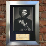 JIMI HENDRIX Mounted Signed Photo Reproduction Autograph Print A4 59