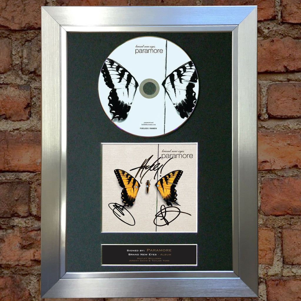 PARAMORE Brand New Eyes Album Signed CD COVER MOUNTED A4 Autograph