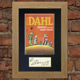 ROALD DAHL James and the Giant Peach Book Cover Autograph Signed Print 685