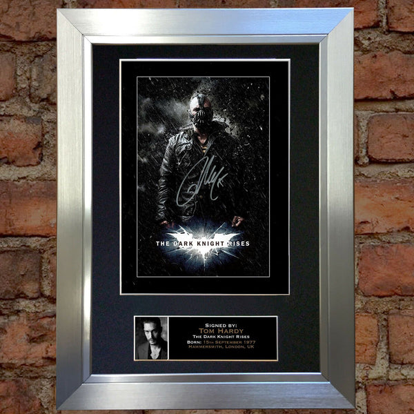 TOM HARDY Batman Signed Autograph Mounted Photo REPRODUCTION PRINT A4 105