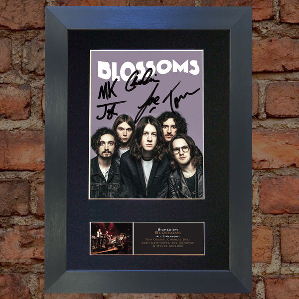 BLOSSOMS Band Signed Autograph Mounted Photo RE-PRINT A4 647