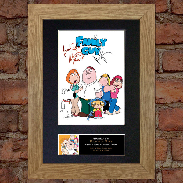 FAMILY GUY Mounted Signed Photo Reproduction Autograph Print A4 333