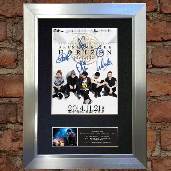 BRING ME THE HORIZON Quality Autograph Mounted Signed Photo PRINT A4 559