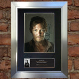NORMAN REEDUS The Walking Dead Signed Autograph Mounted Photo Repro A4 Print 560