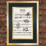 OASIS Wonderwall Signed Music Sheet Album Autograph Mounted A4 Re-Print #754