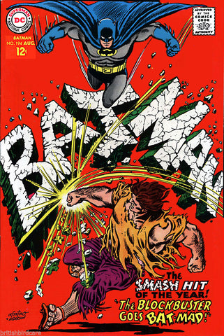 BATMAN Comic Cover 194th Edition Cover Reproduction Vintage Wall Art Print #3