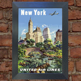 NEW YORK #4 VINTAGE RETRO TRAVEL Poster Nostalgic Home Print Wall Art Decor #62