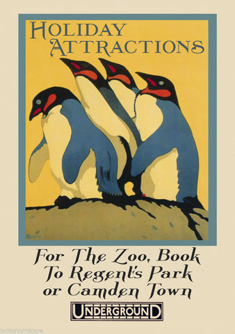 LONDON ZOO #5 VINTAGE RETRO TRAVEL Poster Nostalgic Home Print Wall Decor #52