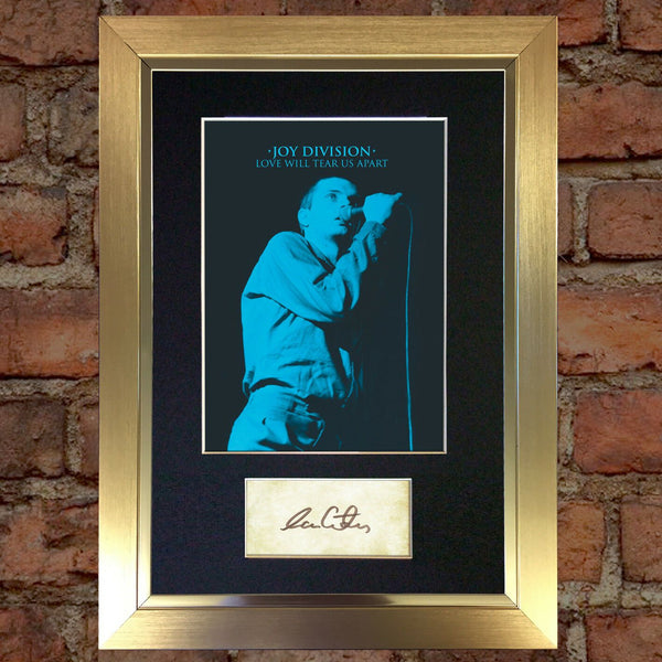 IAN CURTIS Joy Division Signed Autograph Mounted Photo Reproduction PRINT A4 579