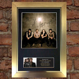KINGS OF LEON Mounted Signed Photo Reproduction Autograph Print A4 197