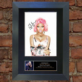 NICKI MINAJ Mounted Signed Photo Reproduction Autograph Print A4 212
