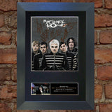 MY CHEMICAL ROMANCE Mounted Signed Photo Reproduction Autograph Print A4 112