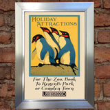 LONDON ZOO #5 VINTAGE RETRO TRAVEL Poster Nostalgic Home Print Wall Decor #52