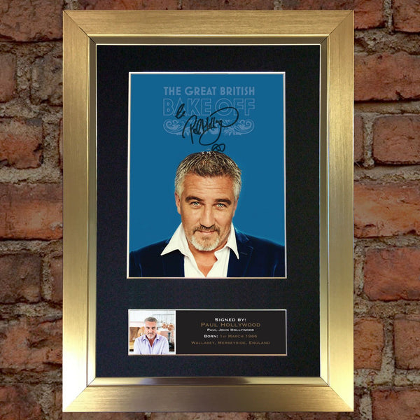 PAUL HOLLYWOOD Great British Bake Off Signed Autograph Mounted PRINT A4 591