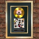#175 BTS GOLD DISC I Need You / U Single Cd Signed Autograph Mounted Print
