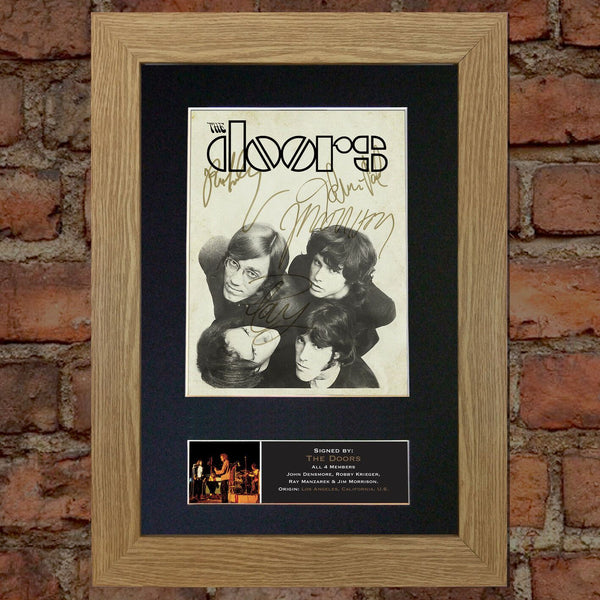THE DOORS #2 (RARE) Quality Autograph Mounted Signed Photo Repro Print A4 694