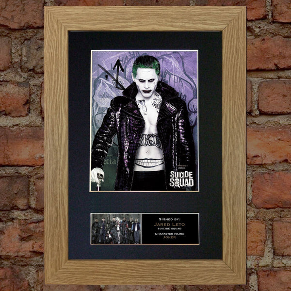 SUICIDE SQUAD Joker Jared Leto Signed Autograph Mounted Photo Repro A4 Print 619