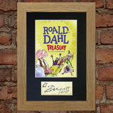 ROALD DAHL The Treasury Book Cover Autograph Signed Mounted Print 684