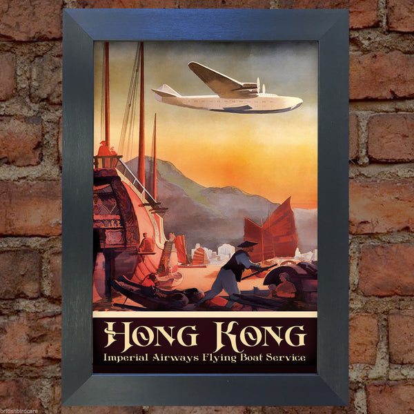 HONG KONG #2 VINTAGE RETRO TRAVEL Poster Nostalgic Home Art Print Wall Decor #38