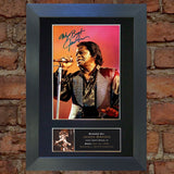 JAMES BROWN Signed Autograph Mounted Photo Reproduction PRINT A4 157