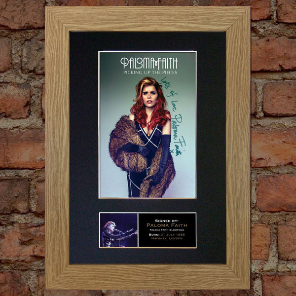 PALOMA FAITH Mounted Signed Photo Reproduction Autograph Print A4 247