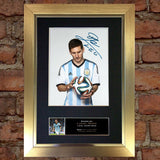 LIONEL MESSI #2 Argentina Signed Autograph Mounted Photo Repro A4 Print 503