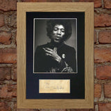 JIMI HENDRIX Mounted Signed Photo Reproduction Autograph Print A4 59