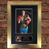 RICKY HATTON Mounted Signed Photo Reproduction Autograph Print A4 52