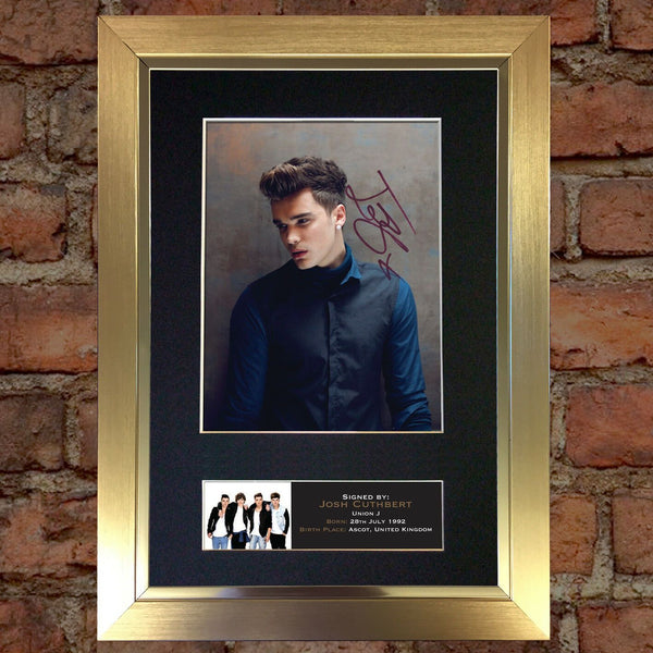 JOSH CUTHBERT Union J Autograph Mounted Photo Reproduction PRINT A4 408