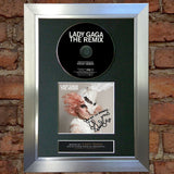 LADY GAGA The Remix Album Signed CD COVER MOUNTED A4 Autograph Print 11