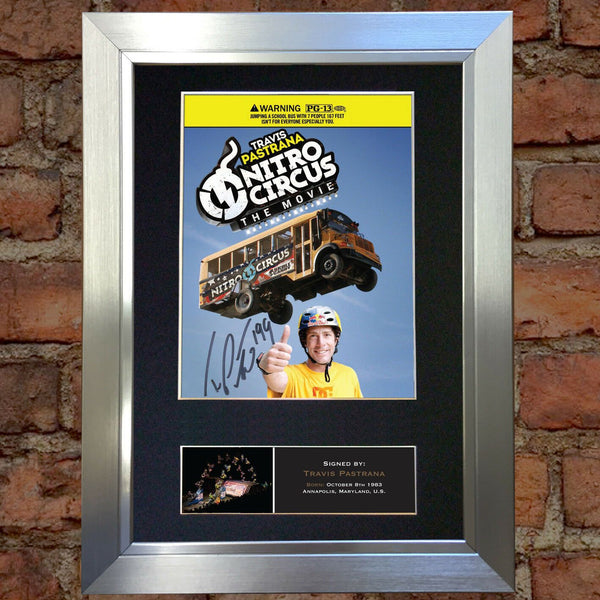 TRAVIS PASTRANA Nitro Circus Signed Autograph Mounted Photo Repro A4 Print 454