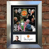 ALEX FERGUSON Mounted Signed Photo Reproduction Autograph Print A4 343