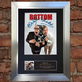 RIK MAYALL & ADE EDMONDSON Signed Autograph Mounted Photo Repro A4 Print 492