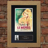 BRIGITTE BARDOT Le Mepris Poster Signed Autograph Quality Mounted PRINT A4 531