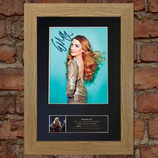 ELLA HENDERSON Signed Autograph Quality Mounted Photo Repro A4 Print 504