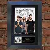 MAROON 5 Mounted Signed Photo Reproduction Autograph Print A4 125