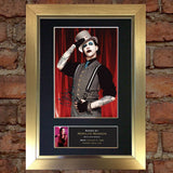 MARILYN MANSON Mounted Signed Photo Reproduction Autograph Print A4 163