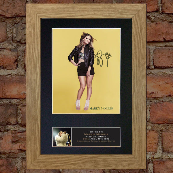 MAREN MORRIS Quality Autograph Mounted Signed Photo Reproduction Print A4 758