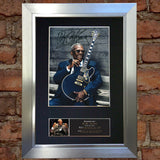 BB KING Signed Autograph Mounted Photo Reproduction PRINT A4 565