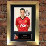 ROBIN VAN PERSIE No1 Mounted Signed Photo Reproduction Autograph Print A4 142