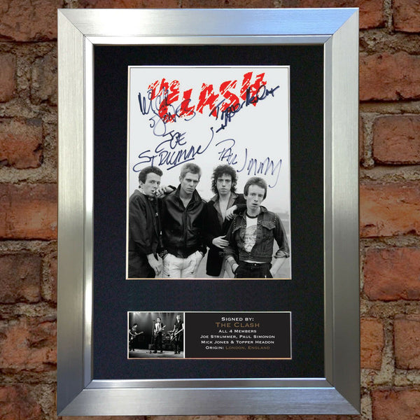 THE CLASH Quality Signed Autograph Mounted Photo Reproduction A4 Print 608