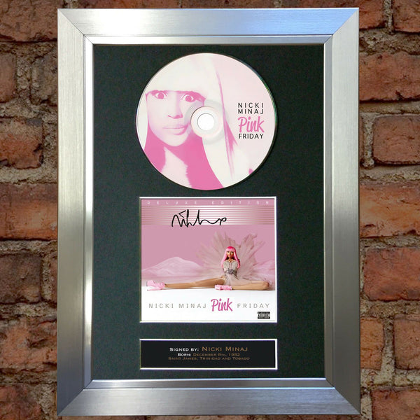 NICKI MINAJ Pink Friday AUTOGRAPH CD Reproduction Signed Print A4 (7)