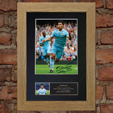 SERGIO AGUERO Man City Signed Quality Autograph Mounted Photo Repro A4 Print 455
