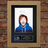 ED SHEERAN No1 Mounted Signed Photo Reproduction Autograph Print A4 79