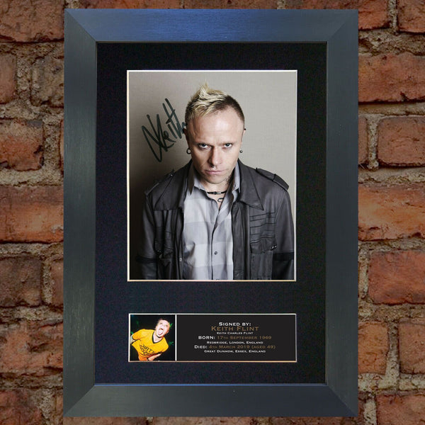 KEITH FLINT The Prodig Signed Autograph Quality Mounted Photo Repro A4 Print 779