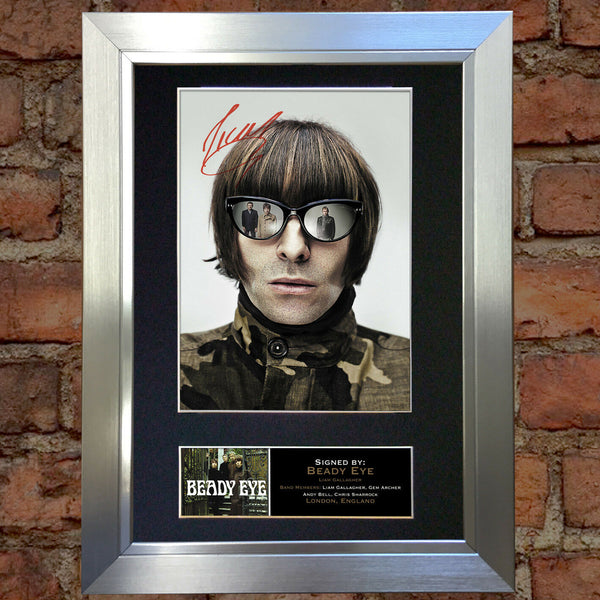 BEADY EYE liam gallagher Mounted Signed Photo Reproduction Autograph Print 156